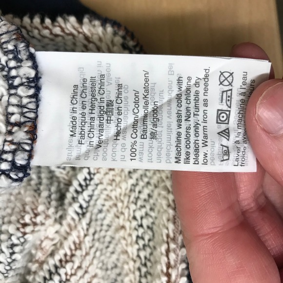 Madewell Striped Long Sleeve Raglan Pullover Sweatshirt Women Size S - Picture 8 of 8